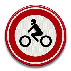 Memoriseren Aan het liegen Monopoly Duropanel® - RVV Verkeersbord C15 - Gesloten voor fietsers, bromfietsers